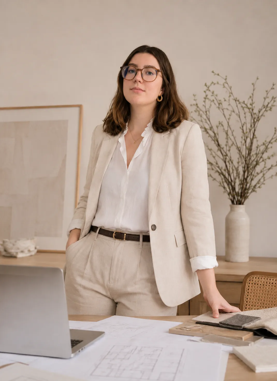 Portrait de Cloé Dupire, architecte d’intérieur et fondatrice de l’atelier CLOAI